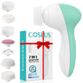 7-in-1 Electric Exfoliating Facial Cleansing Brush for Deep Cleansing and Massaging, with 7 Replaceable Brush Heads. - Velvet Haven