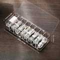 8-compartment transparent cable storage box, desk and drawer organizer, multifunctional sorting box, storage and organization - Velvet Haven