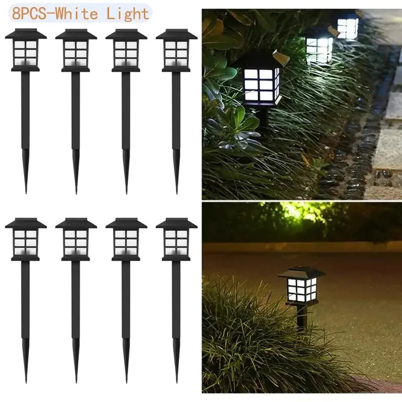 8 Pack Solar Pathway Garden Lights Outdoor Waterproof Landscape for Yard Patio Walkway Driveway Decor Solar Lawn Lamp Lighting - Velvet Haven
