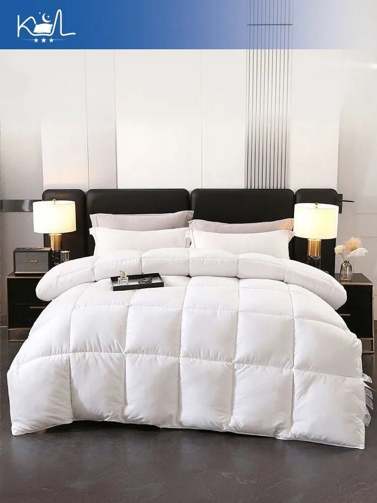 95% White Goose Down Comforter with 100% Cotton Shell - Velvet Haven
