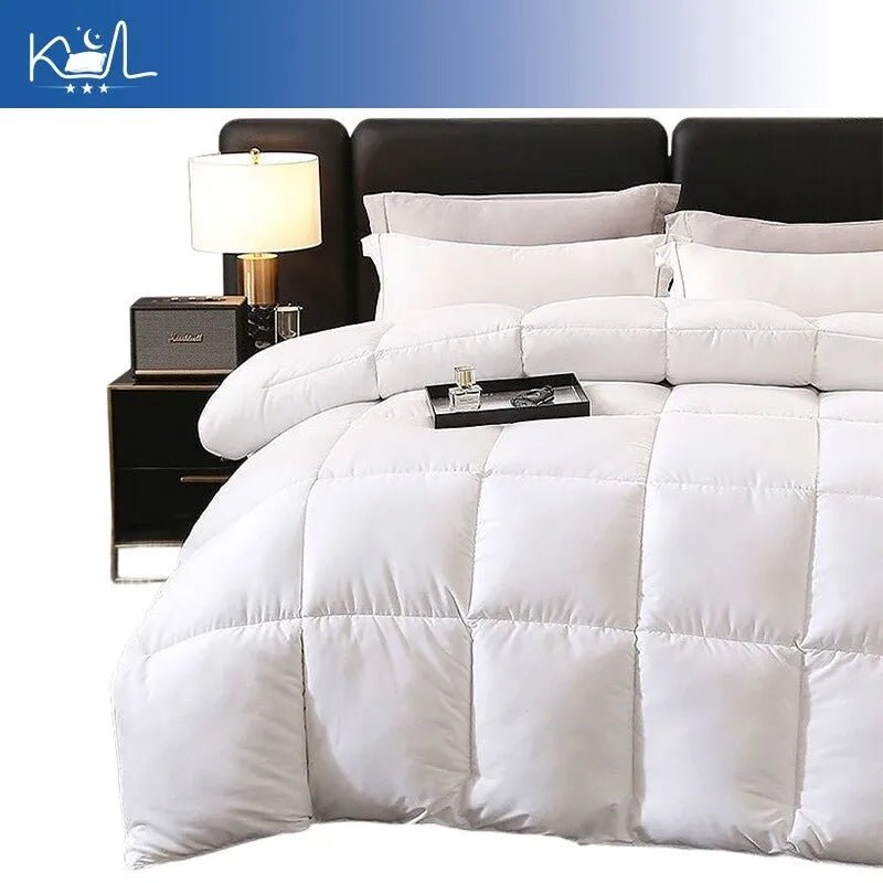 95% White Goose Down Comforter with 100% Cotton Shell - Velvet Haven