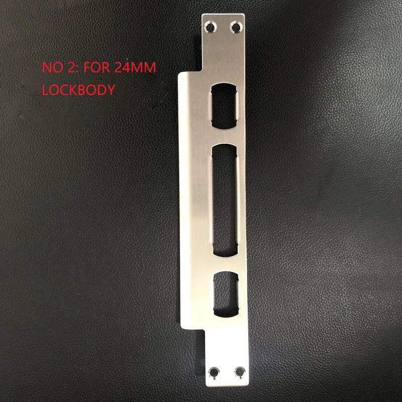 Stainless Steel Door Frame Edge Buckle Door Lock Guide Panel for Lock Body Size 24mm 30mm Anti-Theft Door Lock Body Accessory