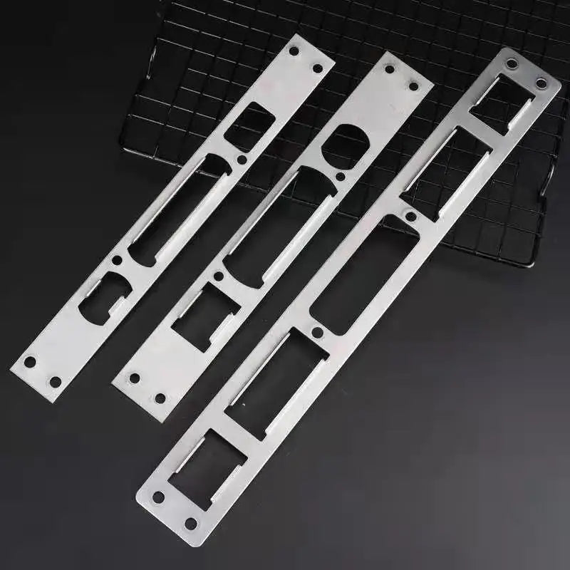 Stainless Steel Door Frame Edge Buckle Door Lock Guide Panel for Lock Body Size 24mm 30mm Anti-Theft Door Lock Body Accessory