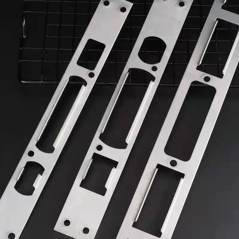 Stainless Steel Door Frame Edge Buckle Door Lock Guide Panel for Lock Body Size 24mm 30mm Anti-Theft Door Lock Body Accessory