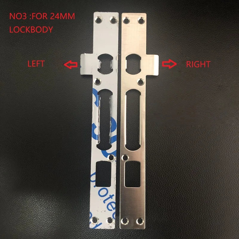 Stainless Steel Door Frame Edge Buckle Door Lock Guide Panel for Lock Body Size 24mm 30mm Anti-Theft Door Lock Body Accessory
