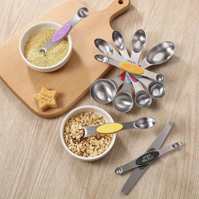 Stainless Steel Magnetic Double Headed Measuring Spoon
