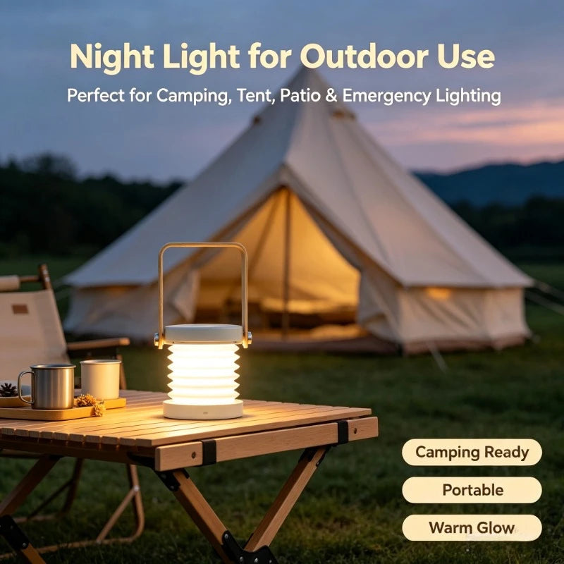 Portable Rechargeable LED Reading Lamp with Foldable Handle