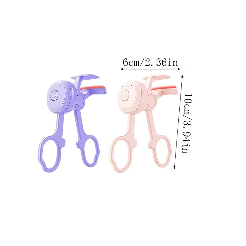 Rechargeable Heated Eyelash Curler for Long-Lasting Lift