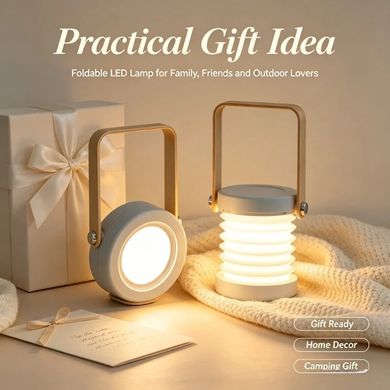 Portable Rechargeable LED Reading Lamp with Foldable Handle
