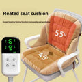 Heated Seat and Back Cushion Set with Washable Design