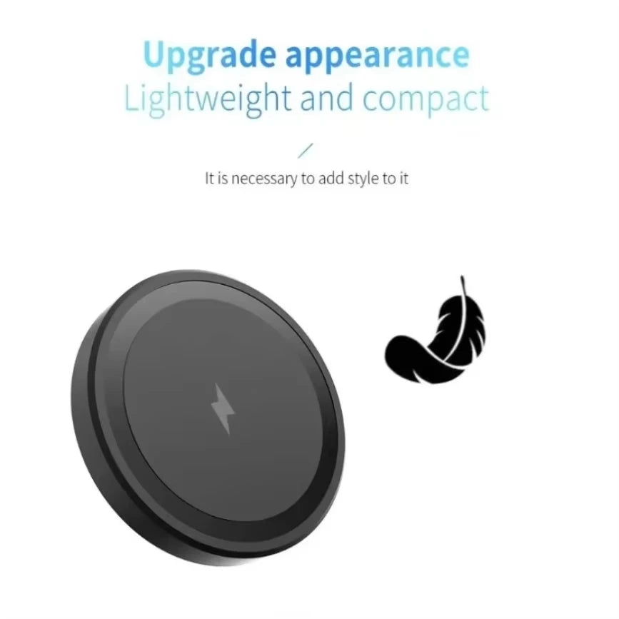 Mini Magnetic Wireless Charger Strong Magnet for iPhone 18 17 16 15 14 13 Slim Portable 15W Fast Charging Cargador inalámbrico