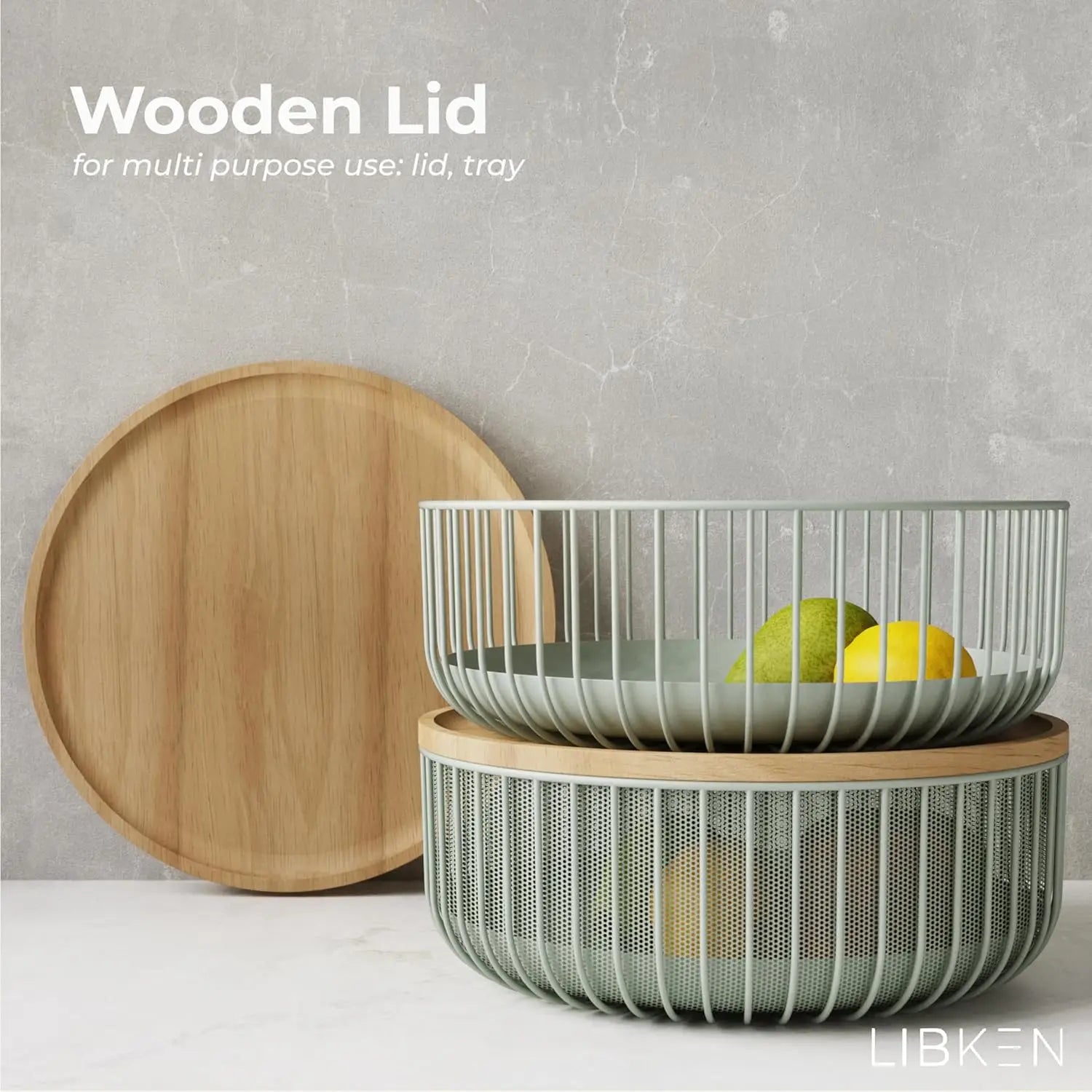 Fly-Proof Metal Wire Mesh Fruit Basket