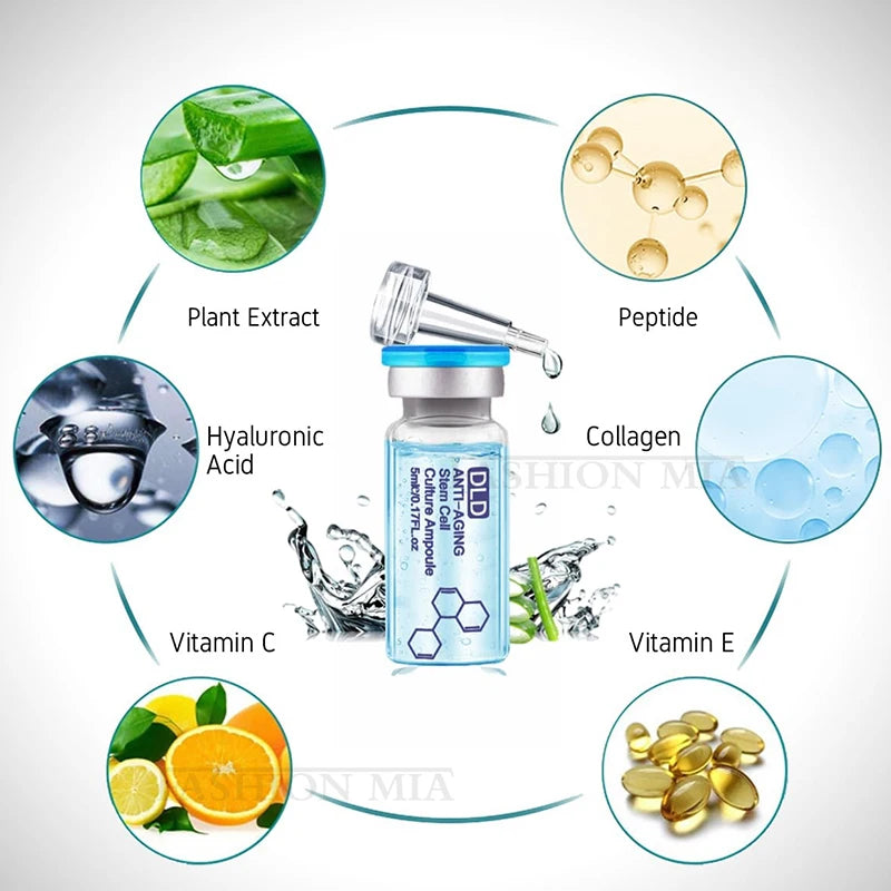 Facial Hyaluronic Acid Antioxidant Ampoule Essence Kit Niacinamide Salmon DNA Moisturizes Rejuvenating Shrinks Pores Skin Care