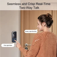720P Smart Video Doorbell with Full-Color Indoor Display, Motion Detection & Night Vision — view 2