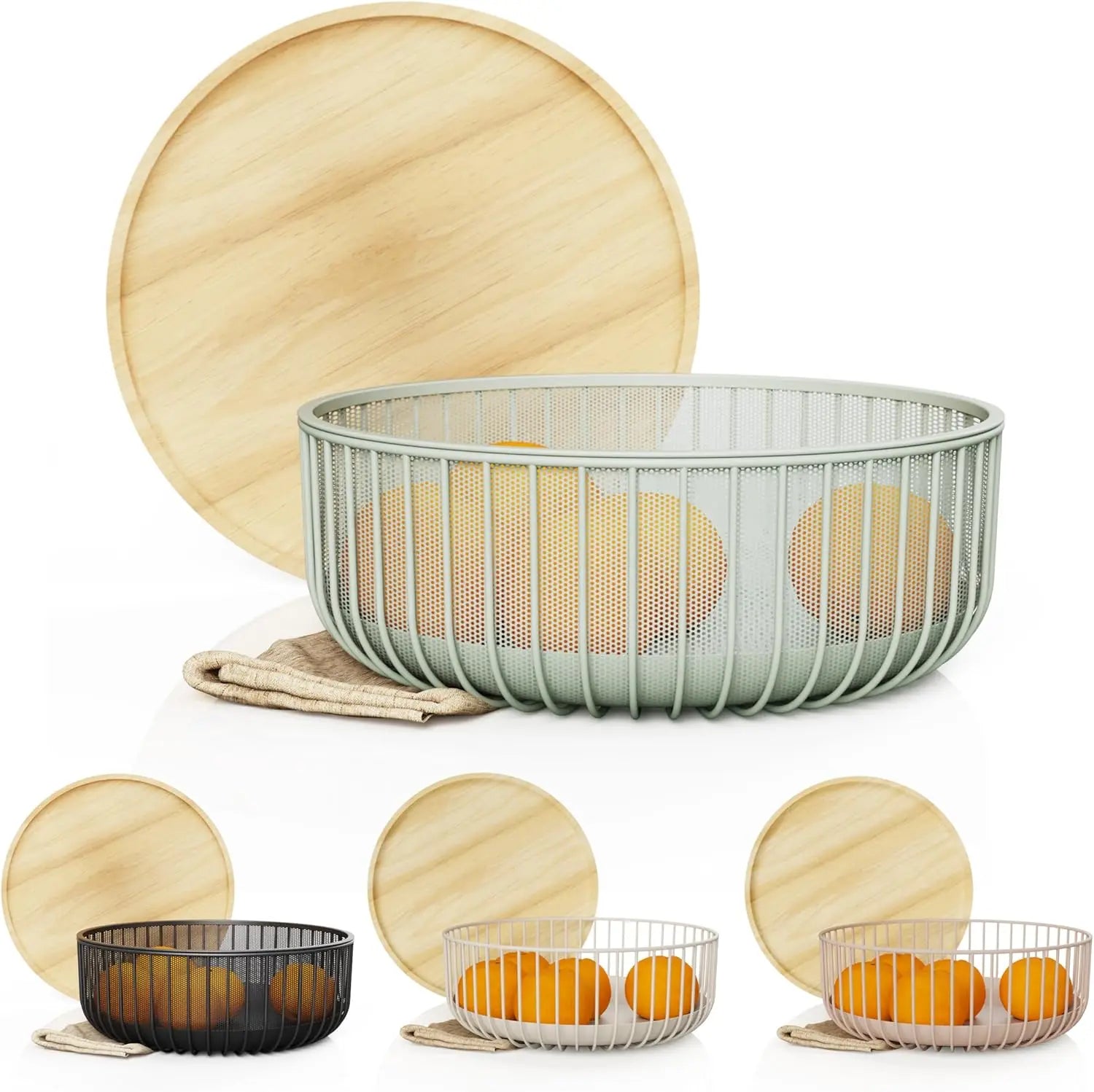Fly-Proof Metal Wire Mesh Fruit Basket