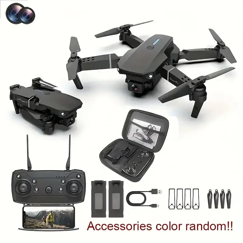 NEW Drone 4K Professinal With  Wide Angle Dual HD Camera,Foldable RC Helicopter WIFI FPV Height Hold Gifts Toys