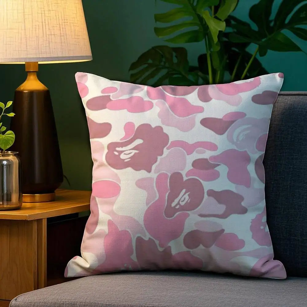 Luxury Camouflage Style Pillow Case Plush Fabric Soft Double Sided Print Sofa Cushion Cover Throw Pillow Covers