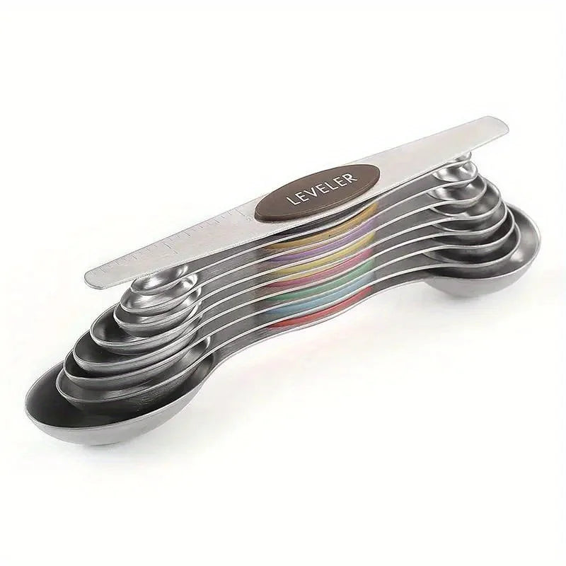 Stainless Steel Magnetic Double Headed Measuring Spoon