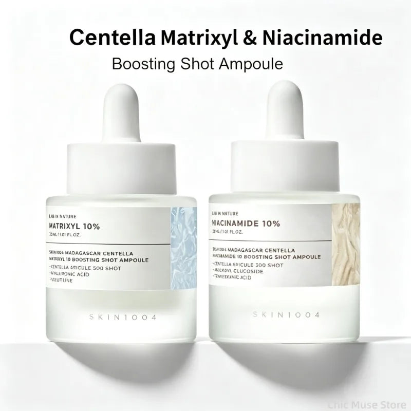 Korean Centella Matrixyl & Niacinamide Boosting Shot Ampoule,Pore Care Anti-Wrinkle Booster Face Serum Beauty Skincare Products