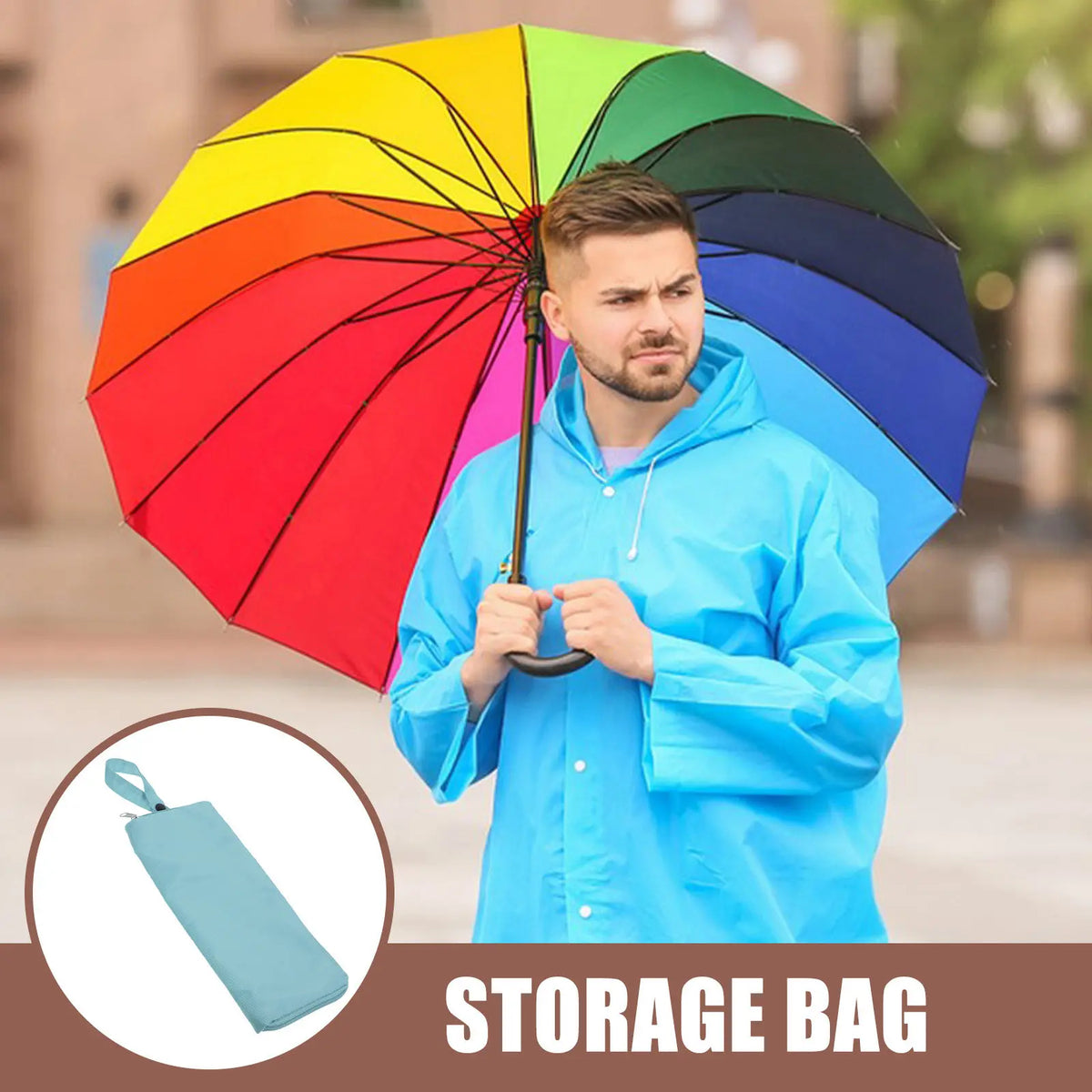 Water-Absorbent Microfiber Folding Umbrella Sleeve