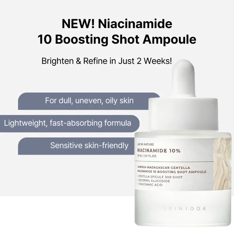Korean Centella Matrixyl & Niacinamide Boosting Shot Ampoule,Pore Care Anti-Wrinkle Booster Face Serum Beauty Skincare Products