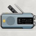 Emergency Solar Hand Crank Radio Global Receiver Portable AM FM NOAA Weather Radio 2000mAh Power Bank Phone Charger High Quality LED Flashlight Torch Reading Light SOS Alarm Survival Gear for Camping Outdoor Adventure