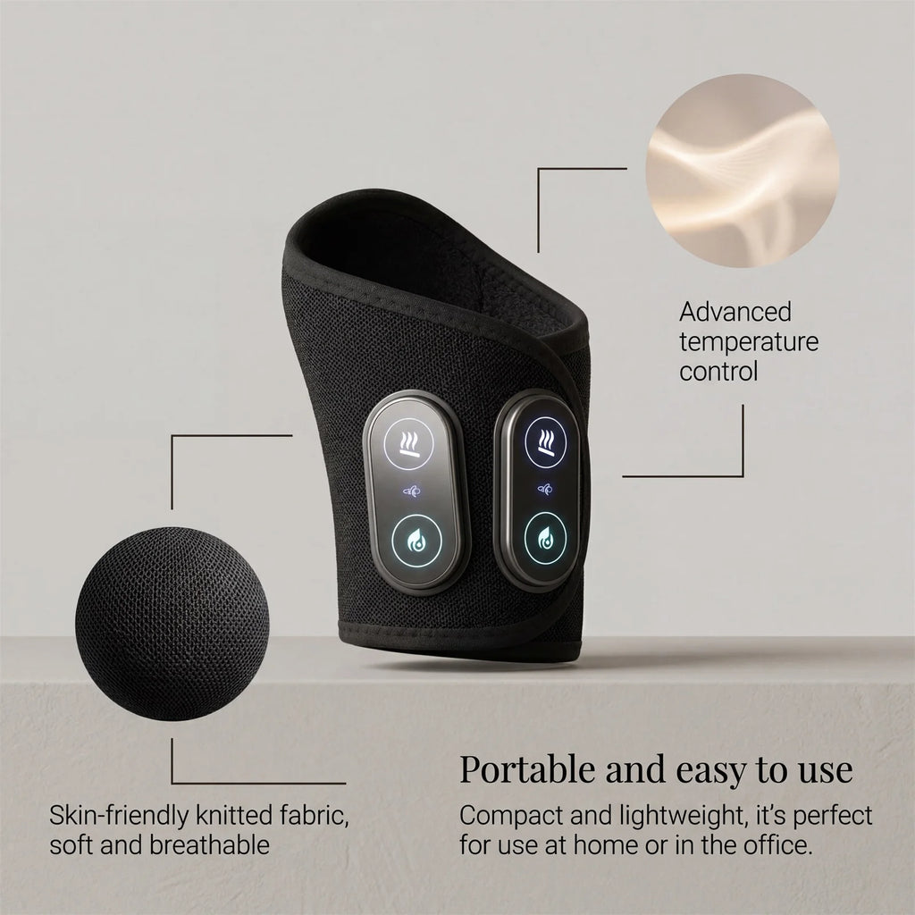 Electric Massage Wrist Pads, Multi-Speed Temperature-Sensitive Mode, Skin-Friendly and Breathable, Hot Compress Care to Relieve