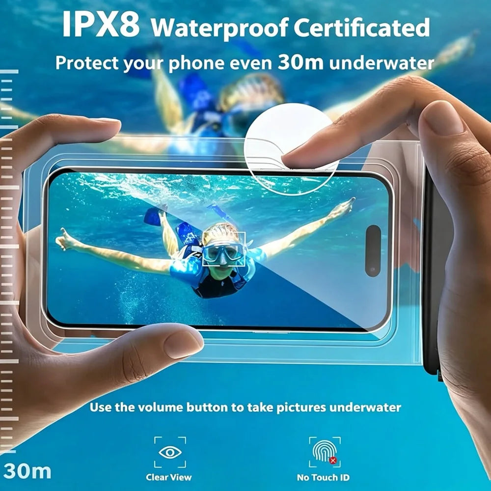 Universal Waterproof Phone Pouch for Swimming & Water Sports