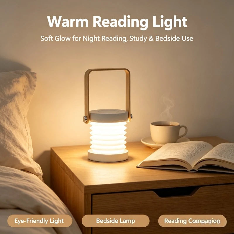 Portable Rechargeable LED Reading Lamp with Foldable Handle