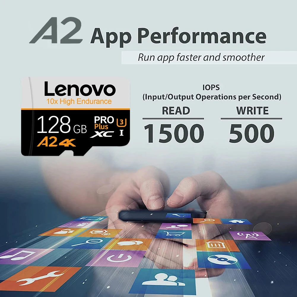 Lenovo Waterproof SD Cards TF Cards Memory Card Micro TF SD 256GB 64GB 1TB Correction Proof Transfer V10 for Dash Cam / Phone