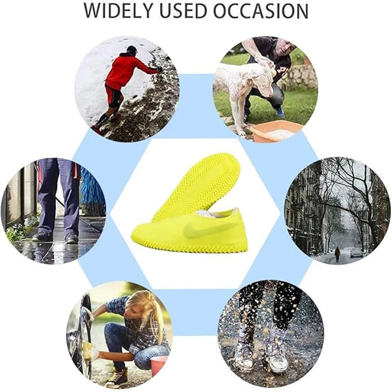 Reusable Waterproof Non-Slip Silicone Shoe Covers