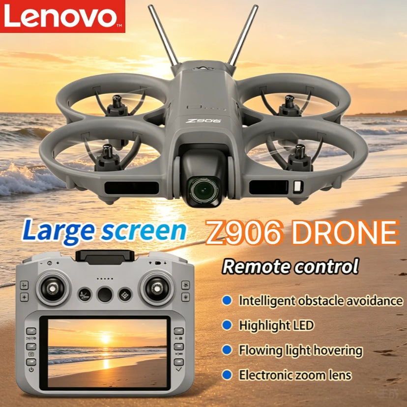 Lenovo Z906 Foldable GPS Drone 8K Dual Camera 5G WIFI FPV 4-Side Obstacle Avoidance Optical Flow Gyro Smart RC Aerial Quadcopter