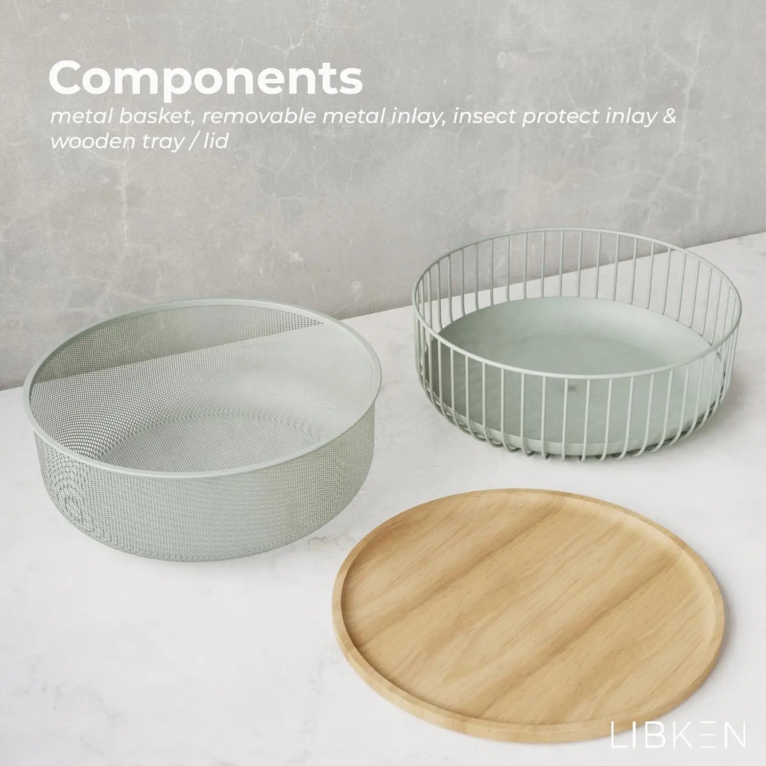 Fly-Proof Metal Wire Mesh Fruit Basket