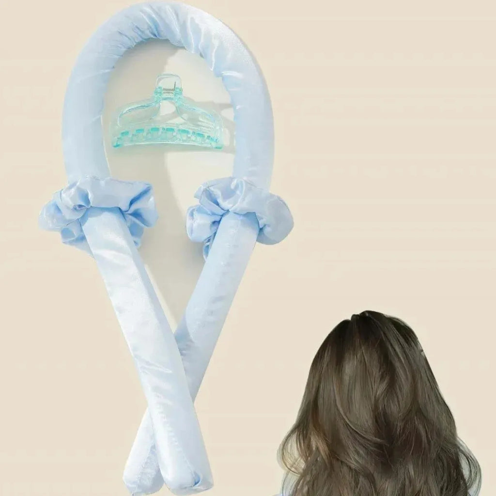 Hair Clip Heatless Curling Rod Headband No Heat Silk Curling Rod Curls with Hair Ties for Sleep in Overnight Valentine's Present