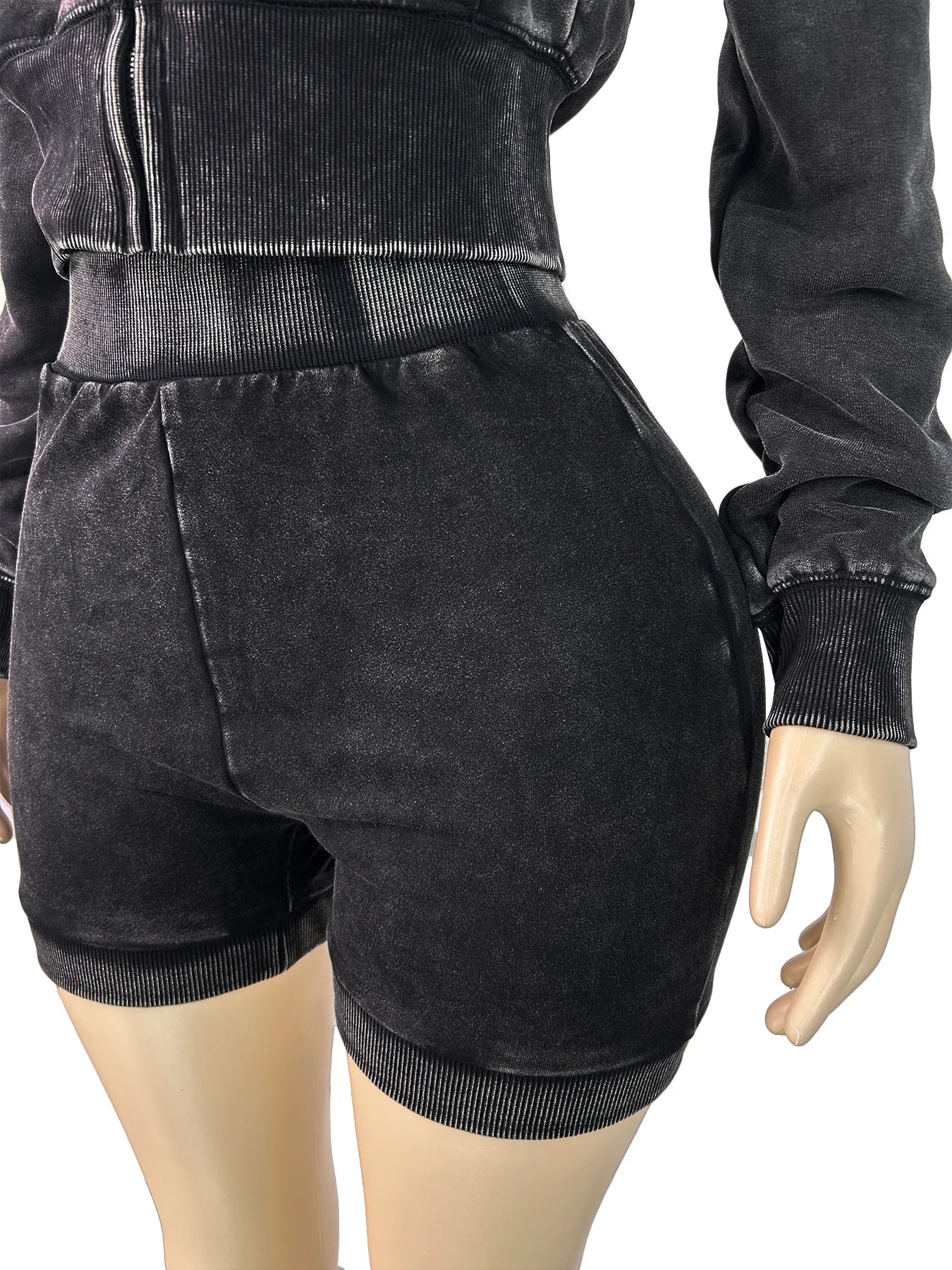Lady Thick Hooded Sports Shorts Outfits Sexy Women Two Pieces Gym Tracksuit  Set Elegant Club Matching Set