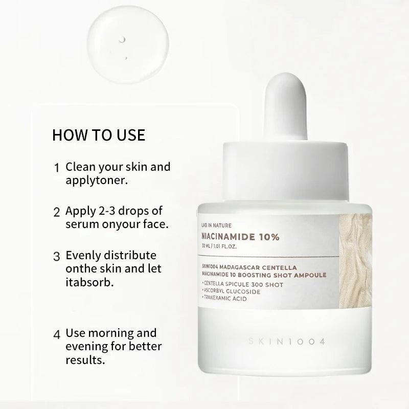 Korean Centella Matrixyl & Niacinamide Boosting Shot Ampoule,Pore Care Anti-Wrinkle Booster Face Serum Beauty Skincare Products