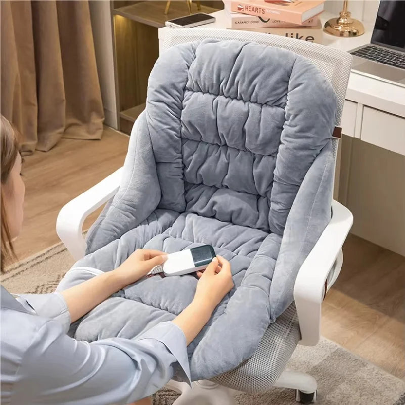 Heated Seat and Back Cushion Set with Washable Design