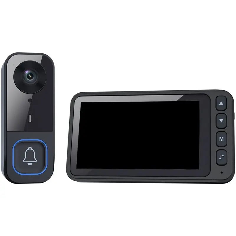 720P Smart Video Doorbell with Full-Color Indoor Display, Motion Detection & Night Vision
