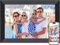 Frameo 10.1 Inch WiFi Digital Picture Frame, Smart Cloud Electronic Photo Frame with HD IPS Touch Screen Slideshow 16GB Memory A