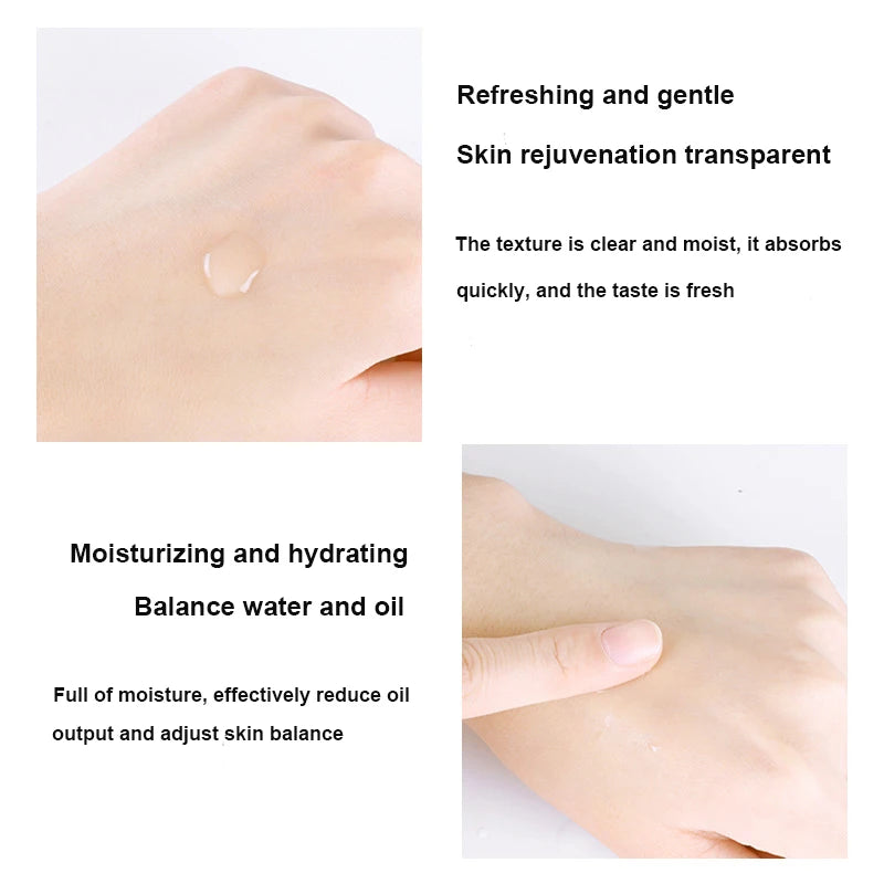 150/300/500ml Hyaluronic Acid Face Essence Anti-aging Remove Wrinkle Shrink Pore VC Niacinamide Moisturizing Brighten Face Serum