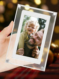 Acrylic Digital Photo Frame 5 Inch 1000mAh IPS Screen 4G Memory Volume Button Speaker Type C Cut Gift for Loved Porta Retrato - Velvet Haven