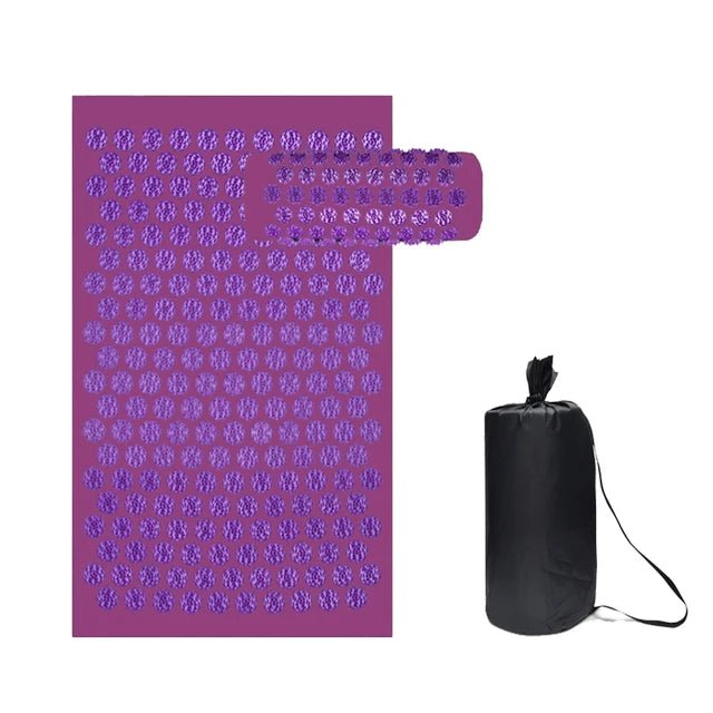 Acupressure Massage Mat & Pillow Set with Spikes for Relaxation and Yoga - Velvet Haven