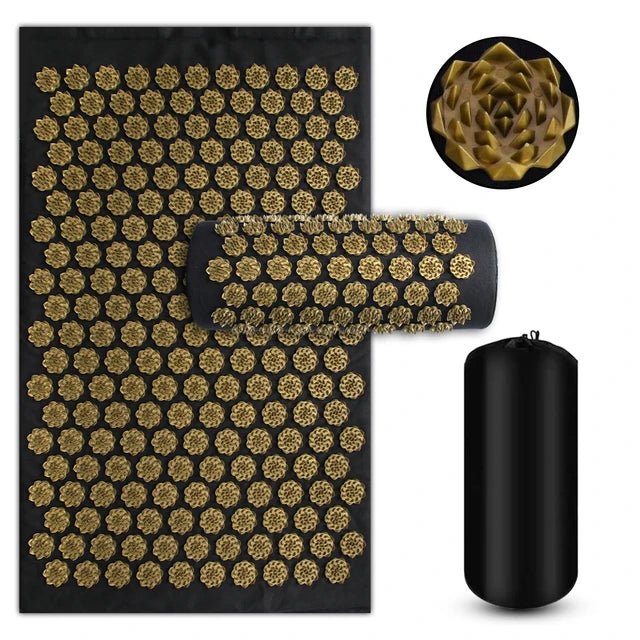 Acupressure Massage Mat & Pillow Set with Spikes for Relaxation and Yoga - Velvet Haven