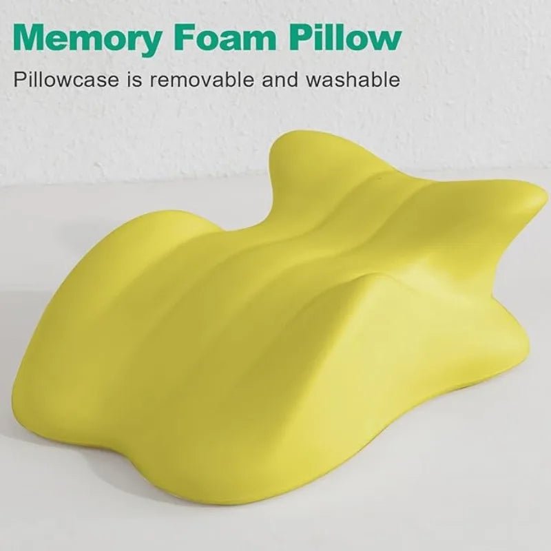 Adjustable Headrest Reading Pillow for Bed Adults - Memory Foam Back Support Wedge for Acid Reflux, Snoring & Legs - Velvet Haven