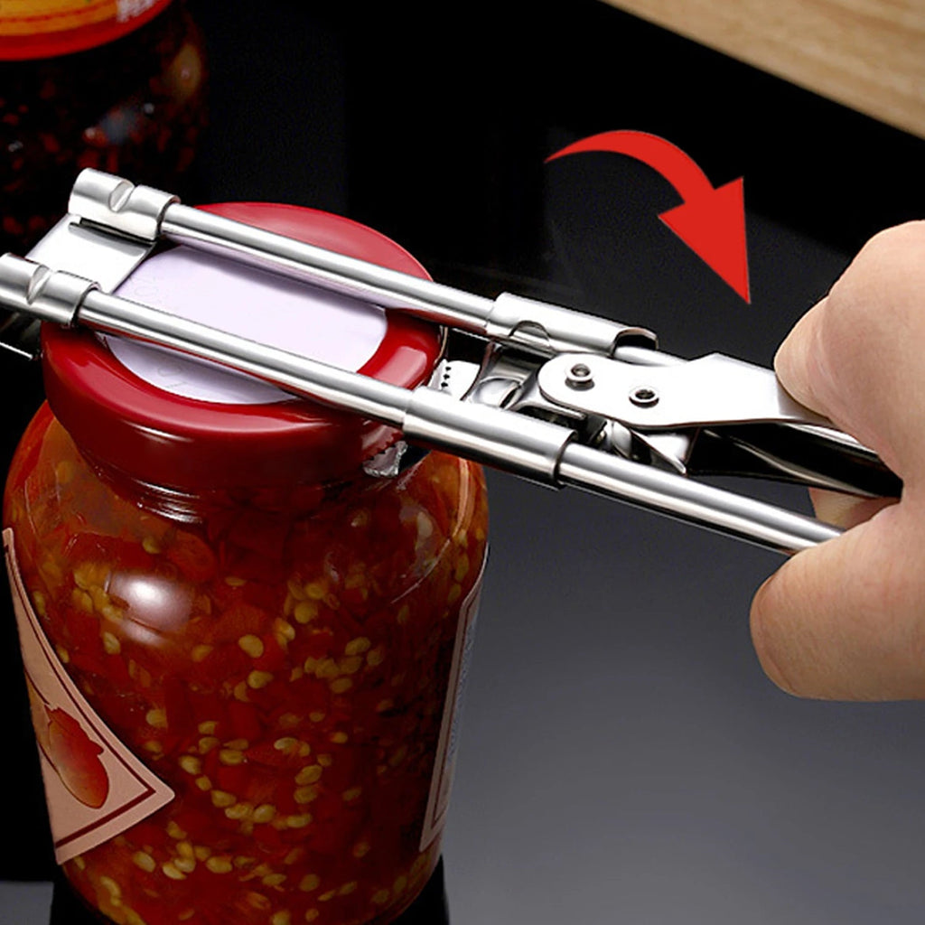 Adjustable Stainless Steel Jar Opener for 1–11 cm Lids - Velvet Haven
