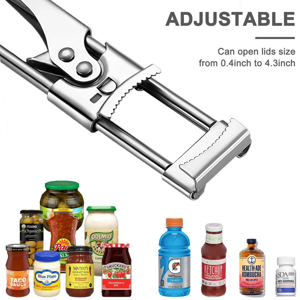 Adjustable Stainless Steel Jar Opener for 1–11 cm Lids - Velvet Haven