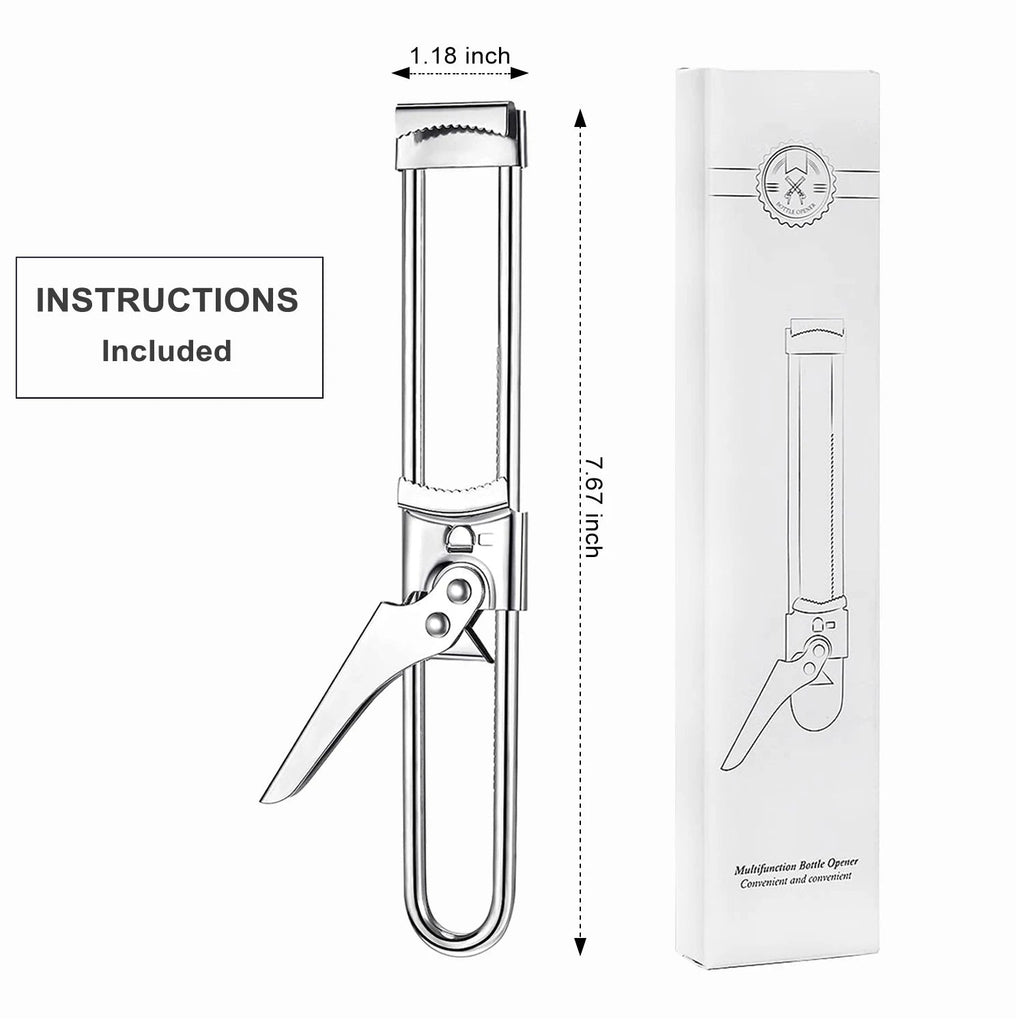 Adjustable Stainless Steel Jar Opener for 1–11 cm Lids - Velvet Haven
