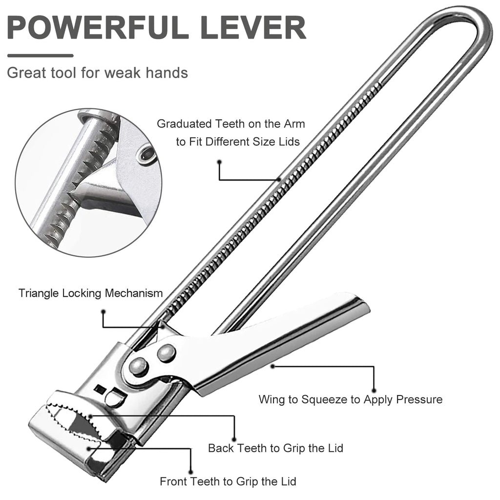 Adjustable Stainless Steel Jar Opener for 1–11 cm Lids - Velvet Haven
