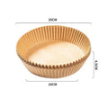 Air Fryer Baking Paper Liners 16/20cm Disposable Round Oil-Proof Sheets for Oven BBQ Grill Pan, Non-Stick Accessories 50-200Pcs - Velvet Haven