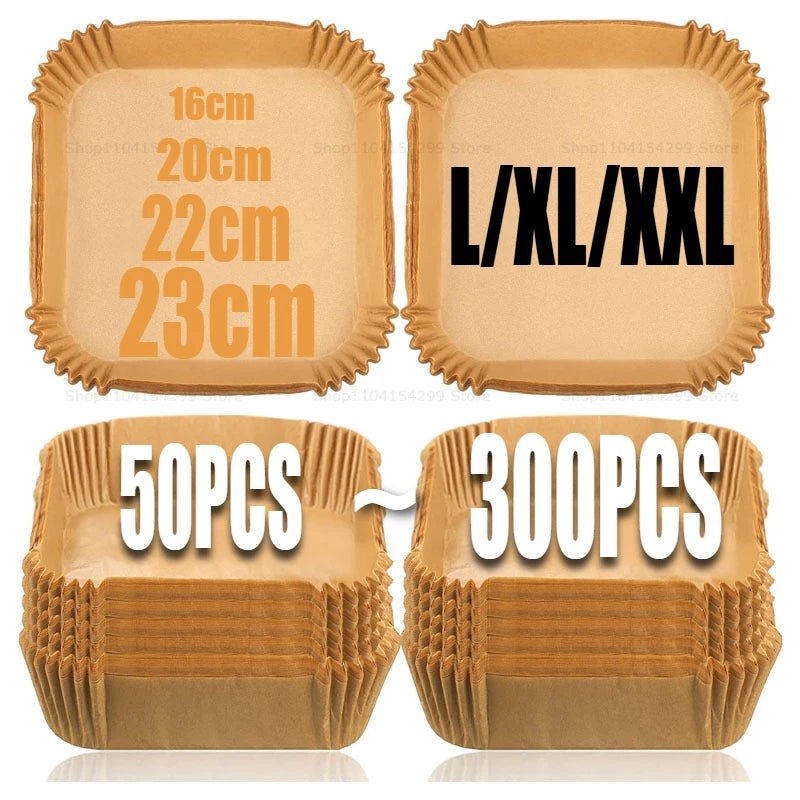 Disposable Air Fryer Paper Liners – Non-Stick Parchment Sheets - Velvet Haven
